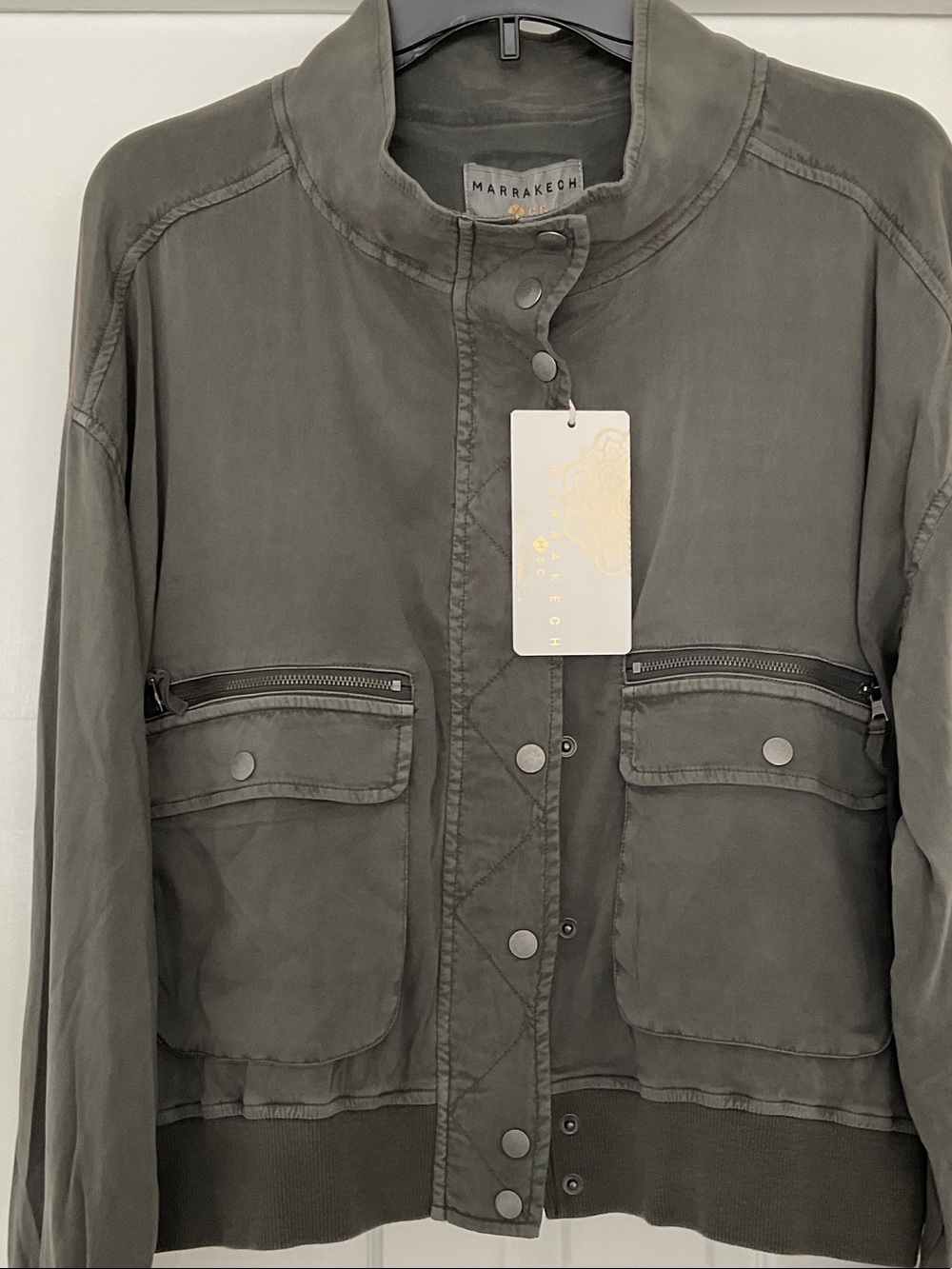 Marrakech Olive Utility Jacket for Women